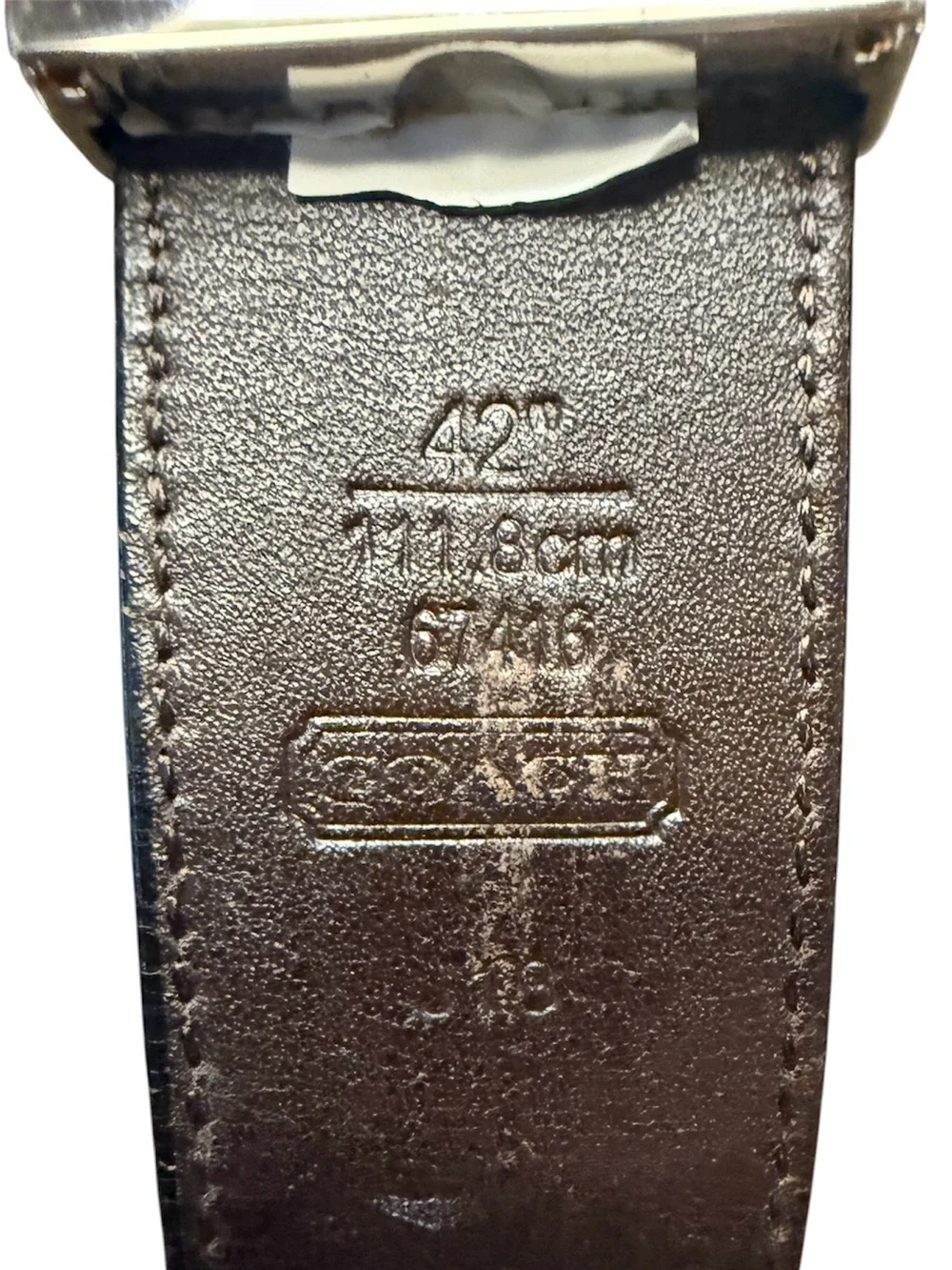 Coach Men’s Reversible Belt Size 42” Black | Brown Leather Dress Belt